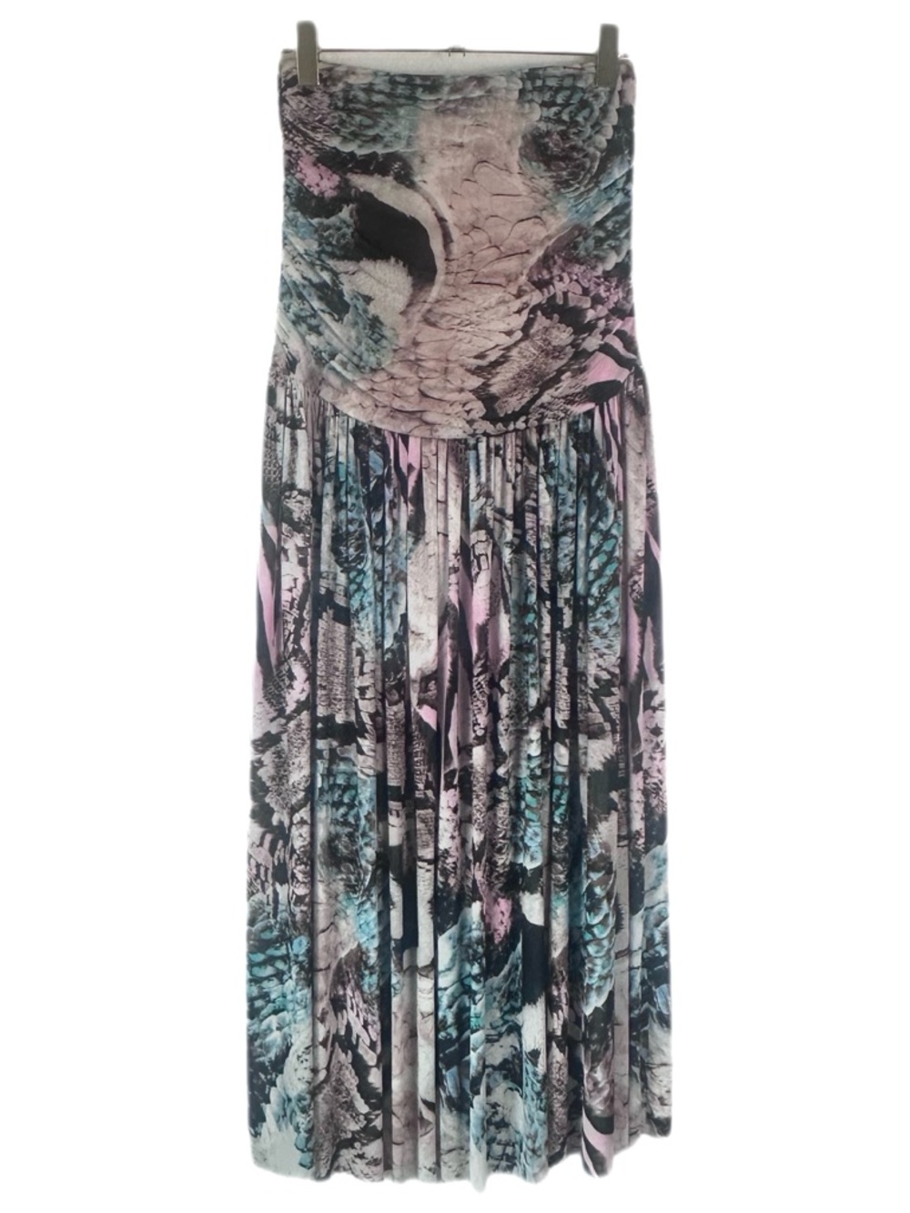 AFRM Snakeskin Pink Mesh Midi Dress Size M - Picture 4 of 4